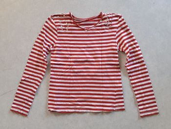 Maillot rayé blanc/rouge