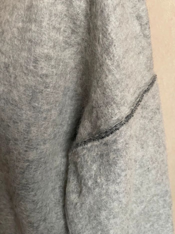 Pull oversize laine gris TM 38 40 - photo numéro 3