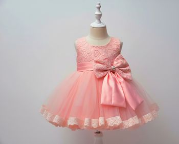 Robe rose fille 2ans comme neuf dentelle cérémonie fête mariage soirée anniversaire nœud tulle