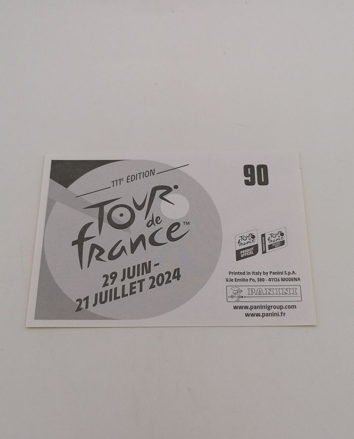 Panini sticker Tour de France 2024 n° 90. - photo numéro 3