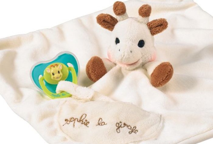 Doudou Sophie la girafe avec attache-sucette - Vulli - photo numéro 2