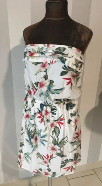 Petite robe Été sans bretelles/ fleurie taille 38