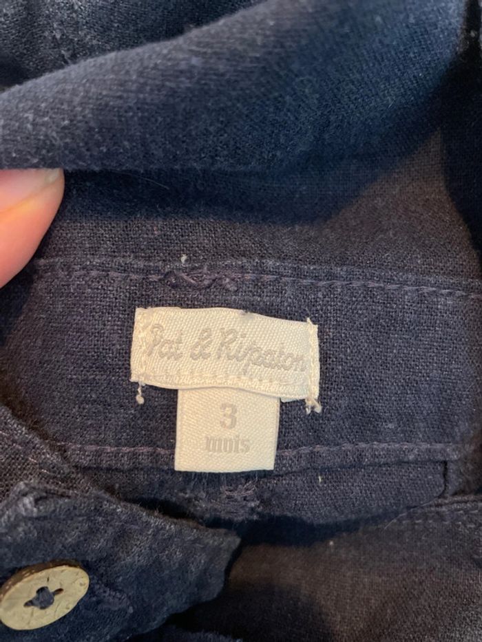 Salopette bleu marine garçon 3 mois Pat et ripaton - photo numéro 4