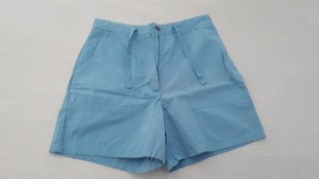 Short bleu taille s femme