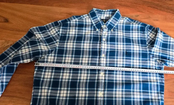 Chemise Ralph Lauren Indigo Oxford - Taille M - photo numéro 7