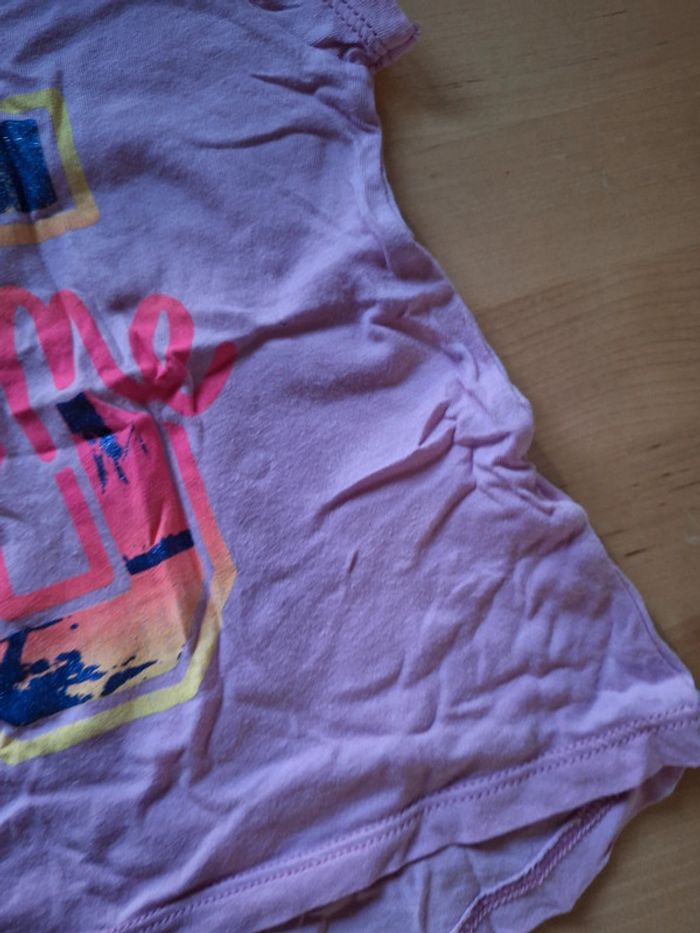 T-shirt manches courtes pour fille taille 18mois très bon état - photo numéro 4