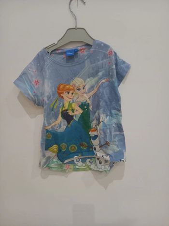 Tee shirt reine des neiges 5ans