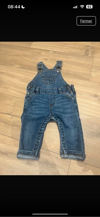 Salopette en jean 6 mois