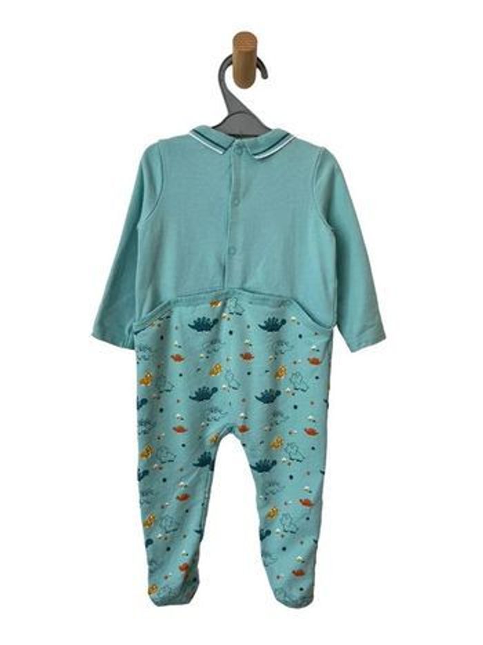 Pyjama coton bleu avec col (dinosaures) - Sergent Major 18 mois (80cm) - photo numéro 3