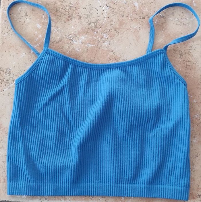 Débardeur Stradivarius bleu XS