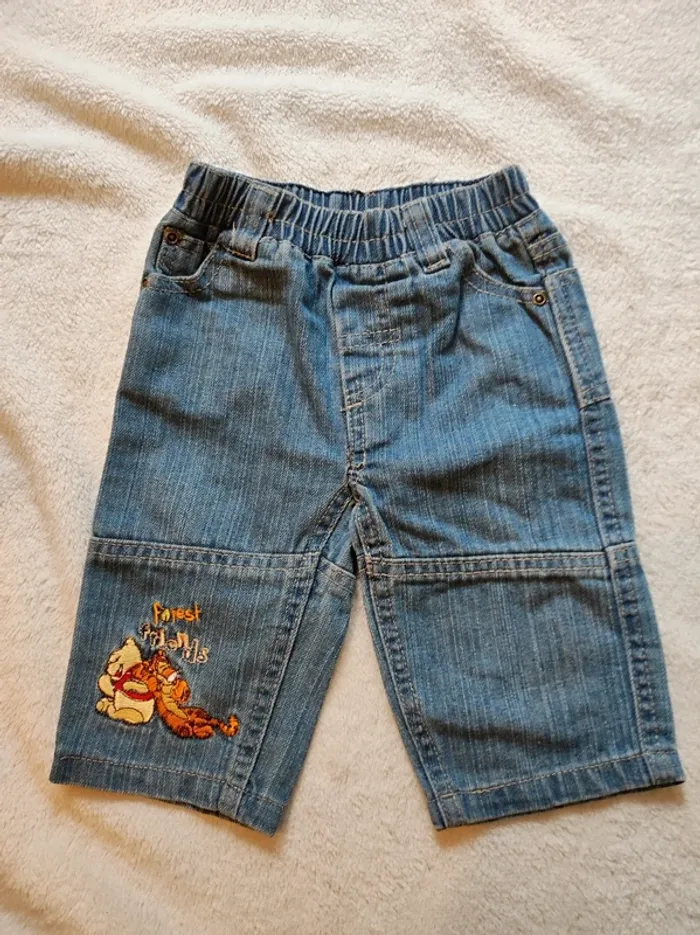 Lot de 2 pantalons Jean 9 mois - photo numéro 2