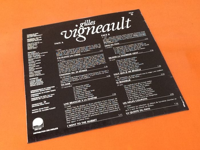 Album Vinyle 33 tours Gilles Vigneault J' ai planté un chêne (1976) Le Nordet GVN1007 - photo numéro 5