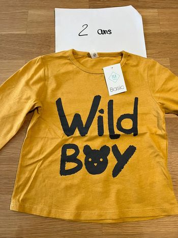 T shirt manches longues 2 ans neuf