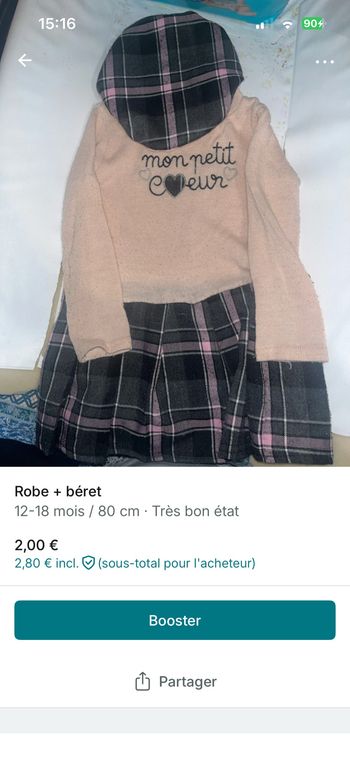 Ensemble robe et béret
