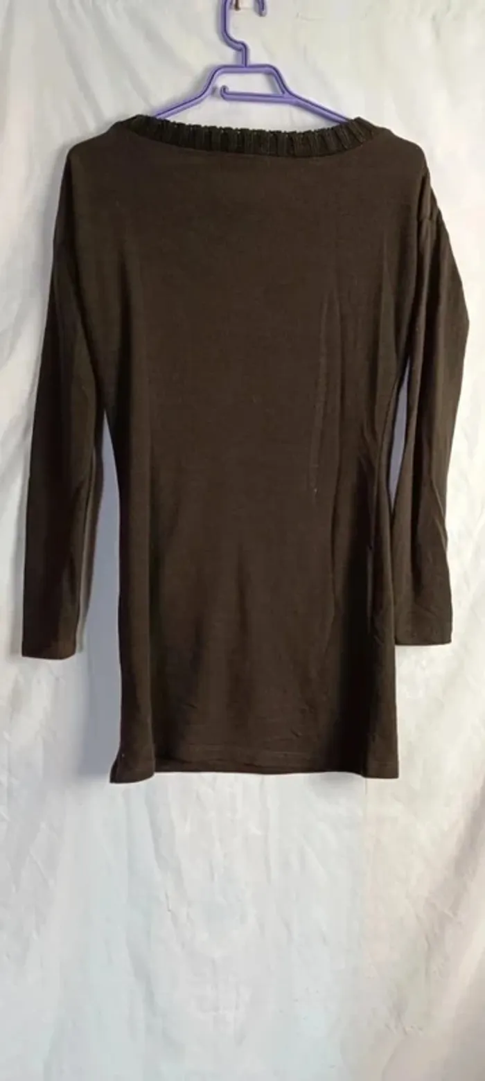 485- haut pull marron long , eight ailes, Taille M - photo numéro 3