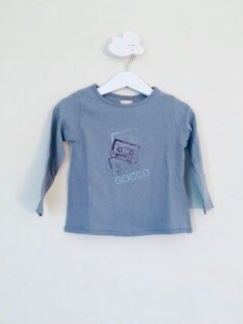Tee-shirt manches longues bleu clair