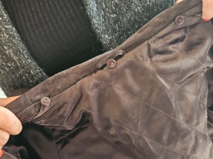 Manteau en cuir marron - photo numéro 12