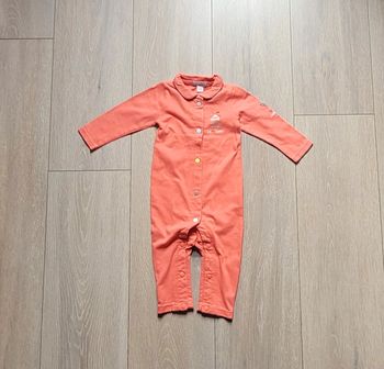 Pyjama été couleur corail.  Fille 6 mois. Marque Orchestra