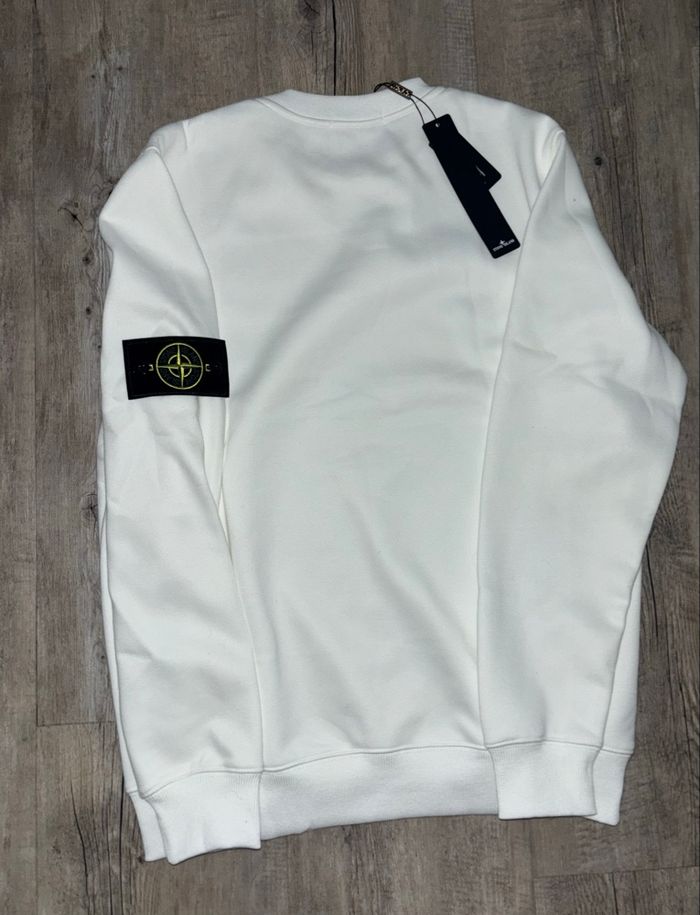 Pull ston Island blanc taille s - photo numéro 7
