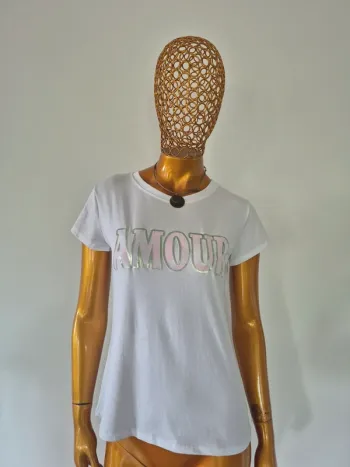 Tee-shirt Blanc Femme Taille Unique
