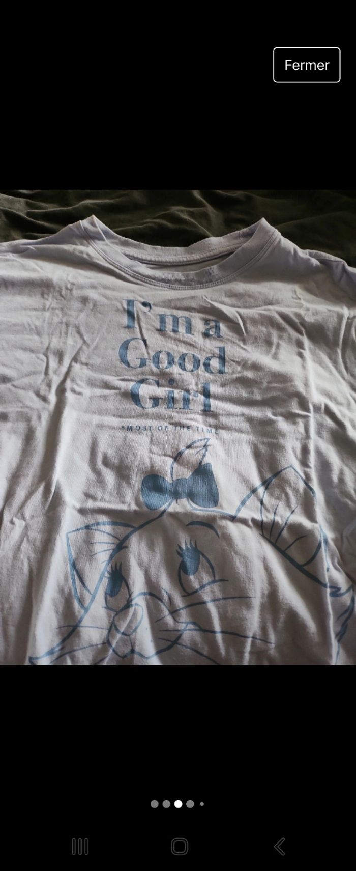 T shirt de nuit Marie les aristochats Undiz - photo numéro 3