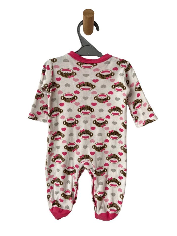 Pyjama coton (singes et coeurs) - Baby Starters 3 mois - photo numéro 3
