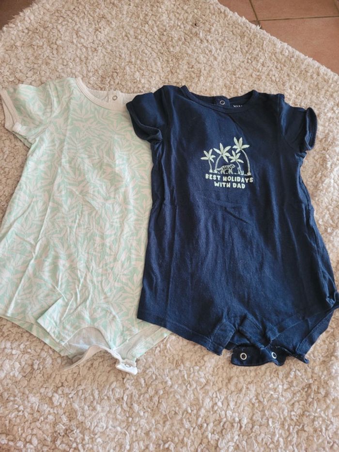 Lot de 2 conbishort bébé