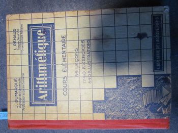 (1189) Livre "L'Arithmétique cours élémentaire" par J. Dumarqué et L. Renaud de 1934
