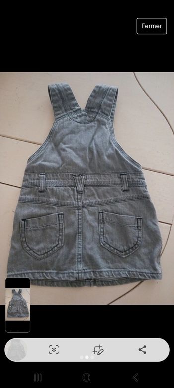 Robe en jean fille ( 6 mois).