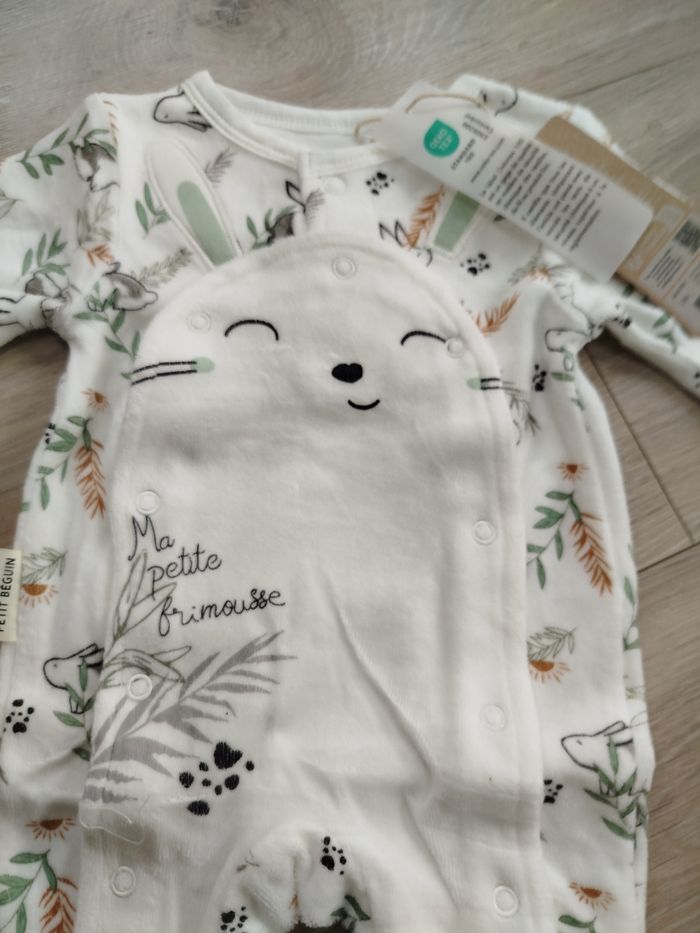 Pyjama petit béguin 1 mois 56 cm neuf - photo numéro 3