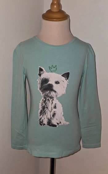 Tee-shirt motif chien couronne 10 ans