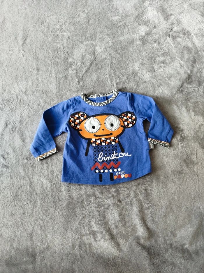 tee-shirt mancheslongues 6mois