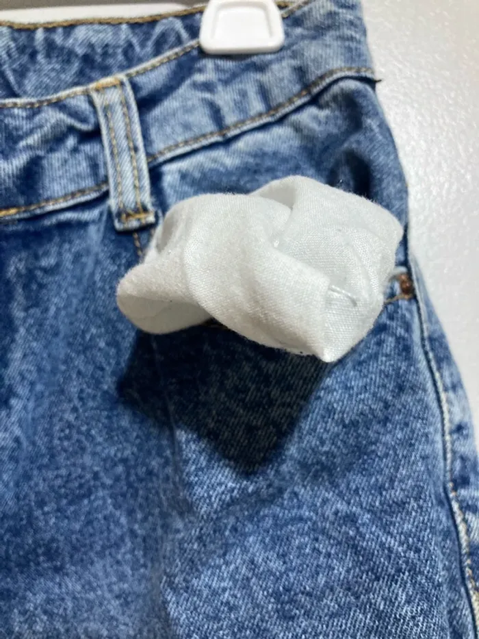 Jean mom bleu Bershka – Taille 34 - photo numéro 7