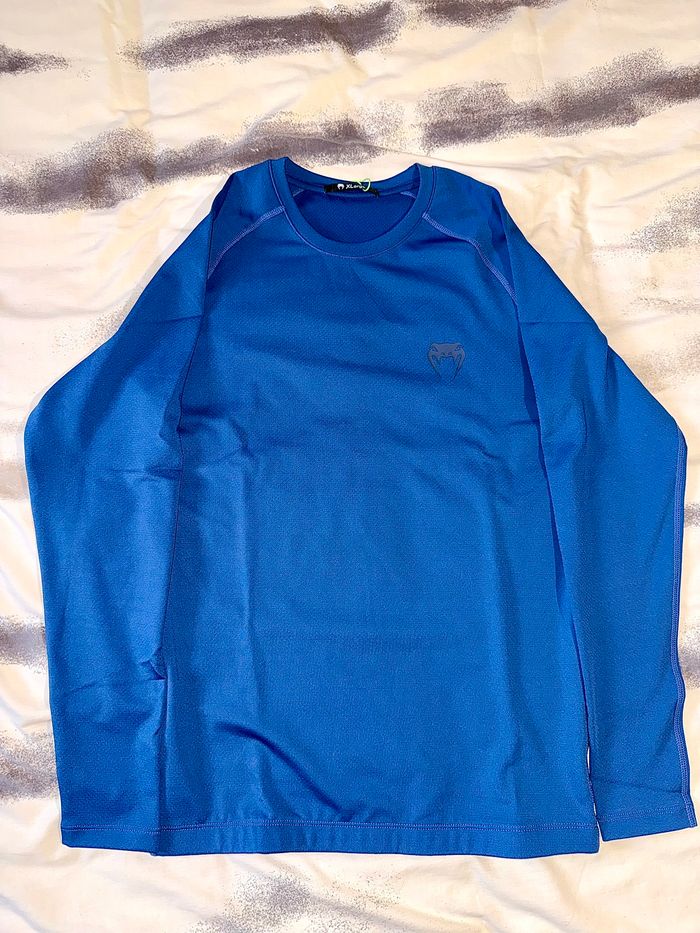 Ensemble Venum Contender Bleu – Rashguard & Fightshort MMA – Neuf XL - photo numéro 8