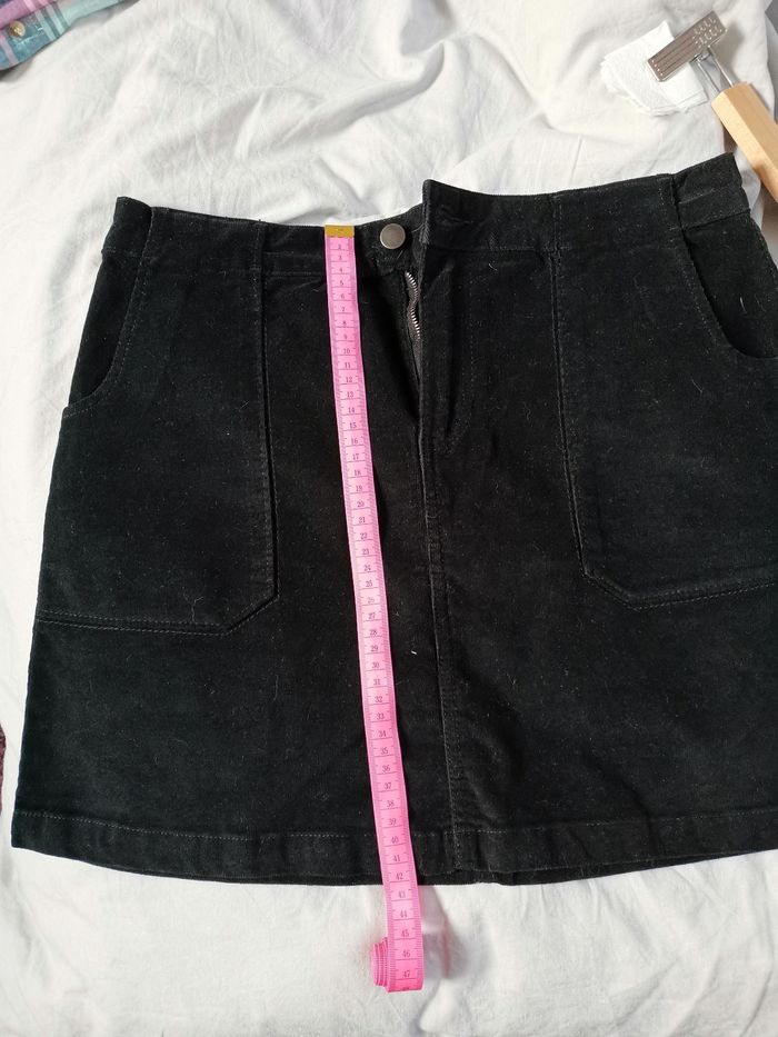 Jupe en velours noir Etam T40 - photo numéro 5