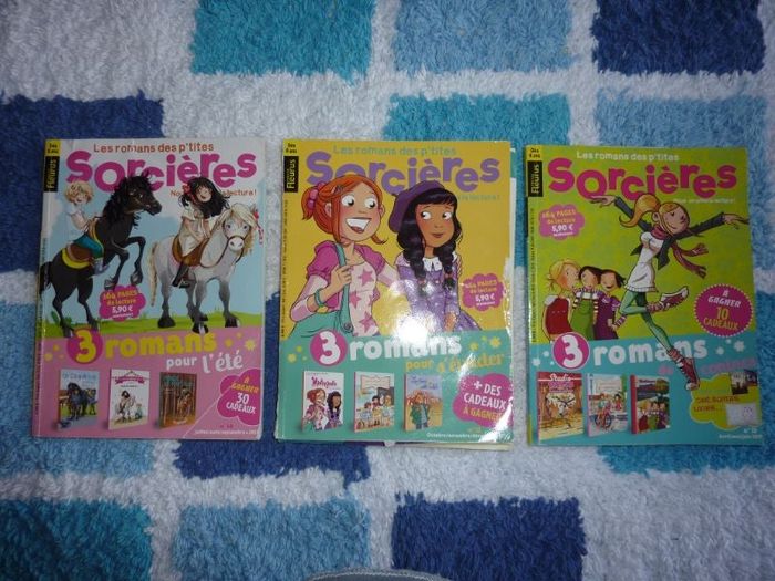 Lot de 3 romans des p'tites sorcières