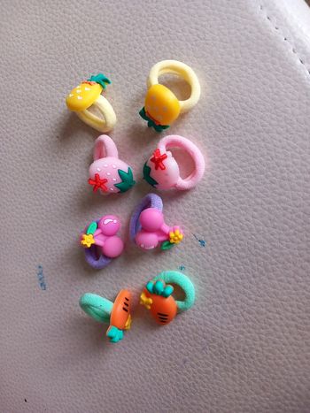 Lot 8 élastiques cheveux