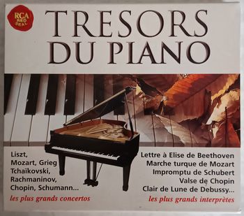 Trésors Du Piano - Liszt, Mozart, Grieg, Rachmaninov/ Coffret 4 CD avec livret