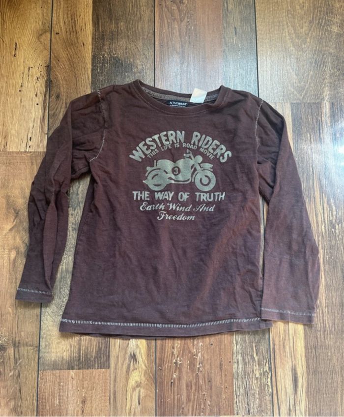 T-shirt manches longues La redoute taille 7-8 ans