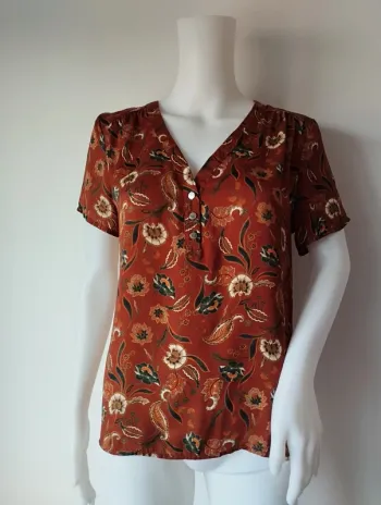Blouse manches courtes satinée Morgan taille 40