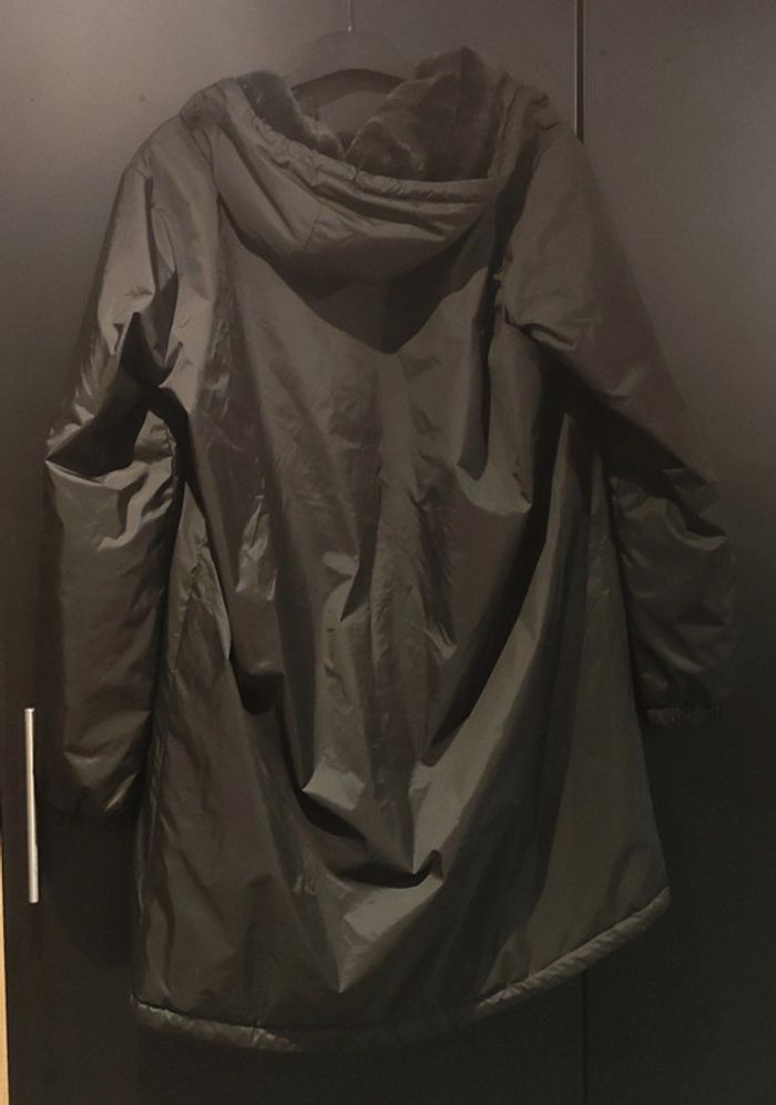 Blouson long noir fourré Laura Jo - photo numéro 4
