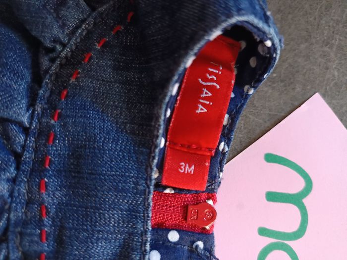 Robe en jean ourson 3 mois - photo numéro 3