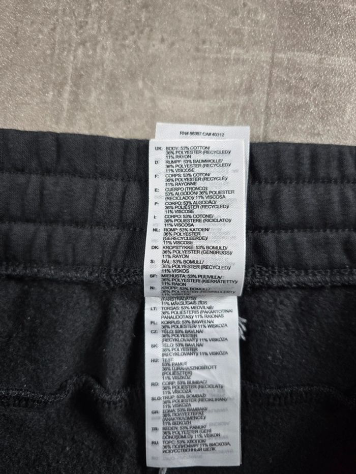 Pantalon jogging Adidas sportwear noir bandes blanches taille M - photo numéro 8