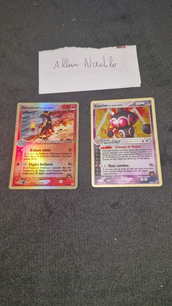 Carte pokemon ancienne reverse et holo