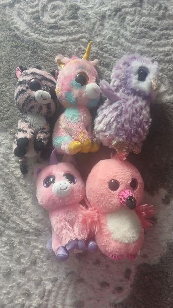 Lot de 8 peluches TY