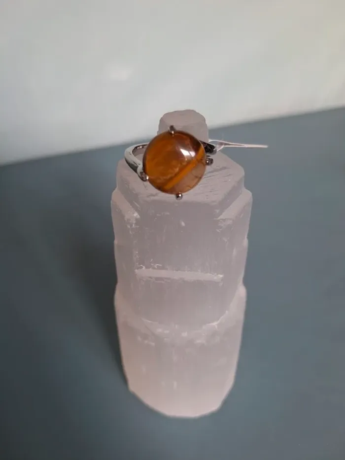 Bague Œil de tigre - Taille 19