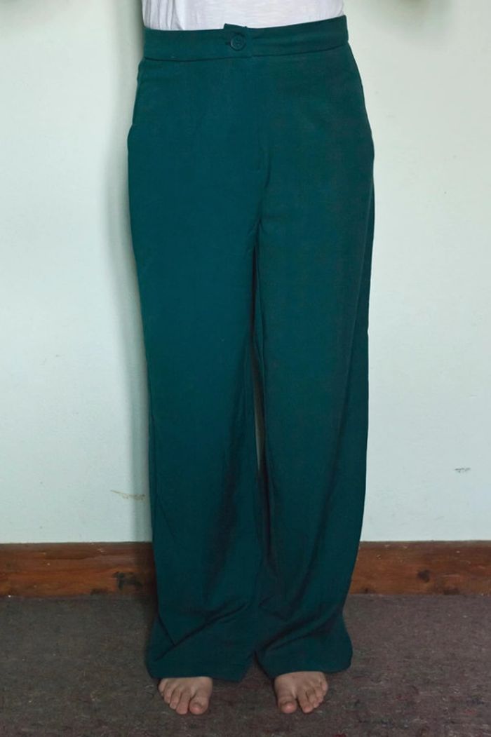 Pantalon Cache Cache bleu canard - photo numéro 4