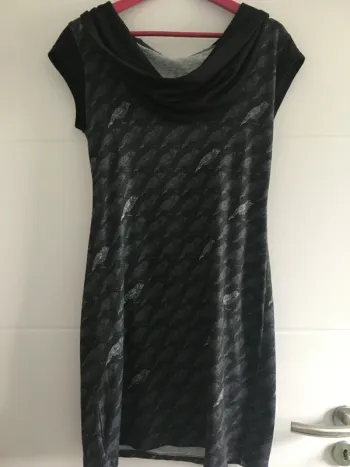 Robe Smash noire oiseaux 38 / M