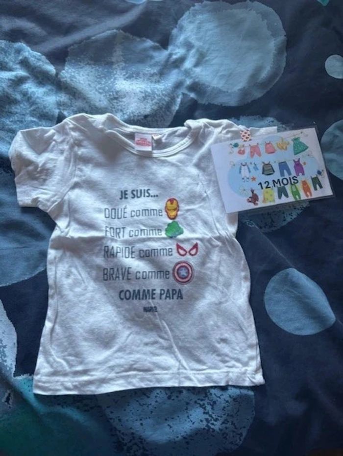Lot de 8 t-shirt, taille 12 mois. - photo numéro 7