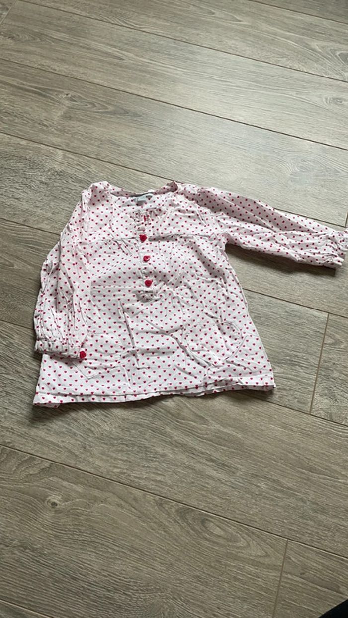 Blouse cœurs18 mois
